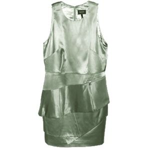 LAUNDRY BY SHELLI SEGAL STEEL SLEEVELESS DRESS